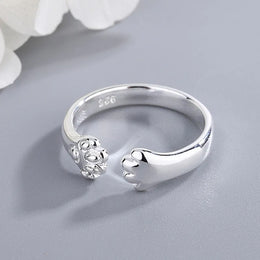 Cat Claw Silver Ring