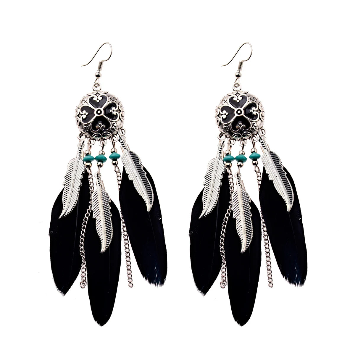 Dreamcatcher Feather Tassel Earrings