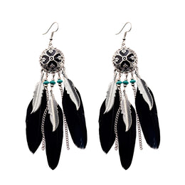 Dreamcatcher Feather Tassel Earrings