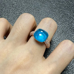 Pink Crystal Candy Ring