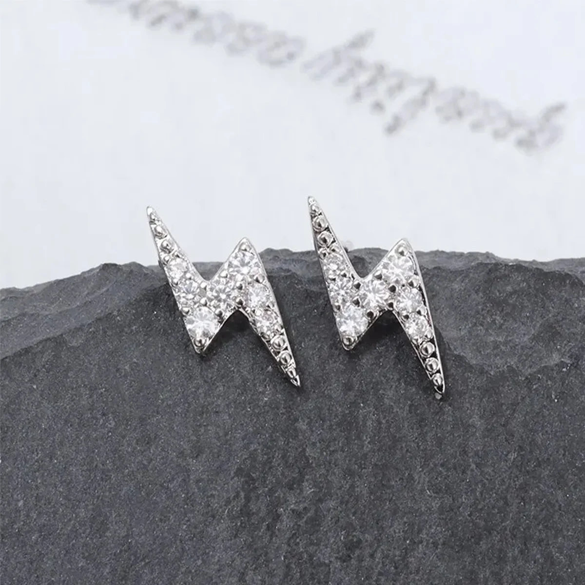 Lightning Zircon Stud Earrings