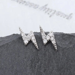 Lightning Zircon Stud Earrings