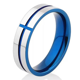 Christian Cross Engraved Ring
