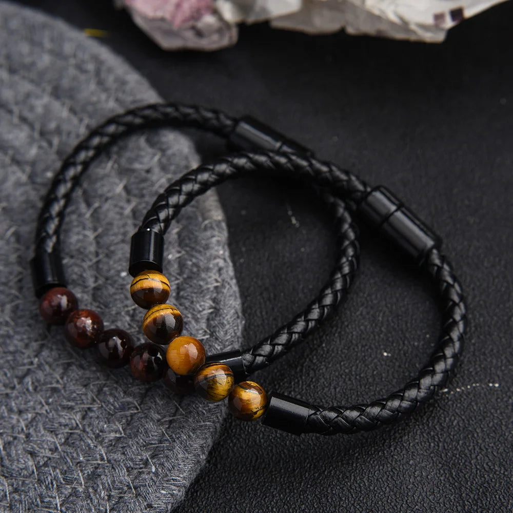 Lava Chakra Leather Bracelet