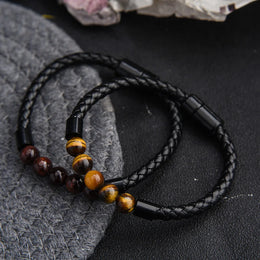 Lava Chakra Leather Bracelet