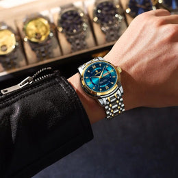 POEDAGAR Luminous Calendar Watch