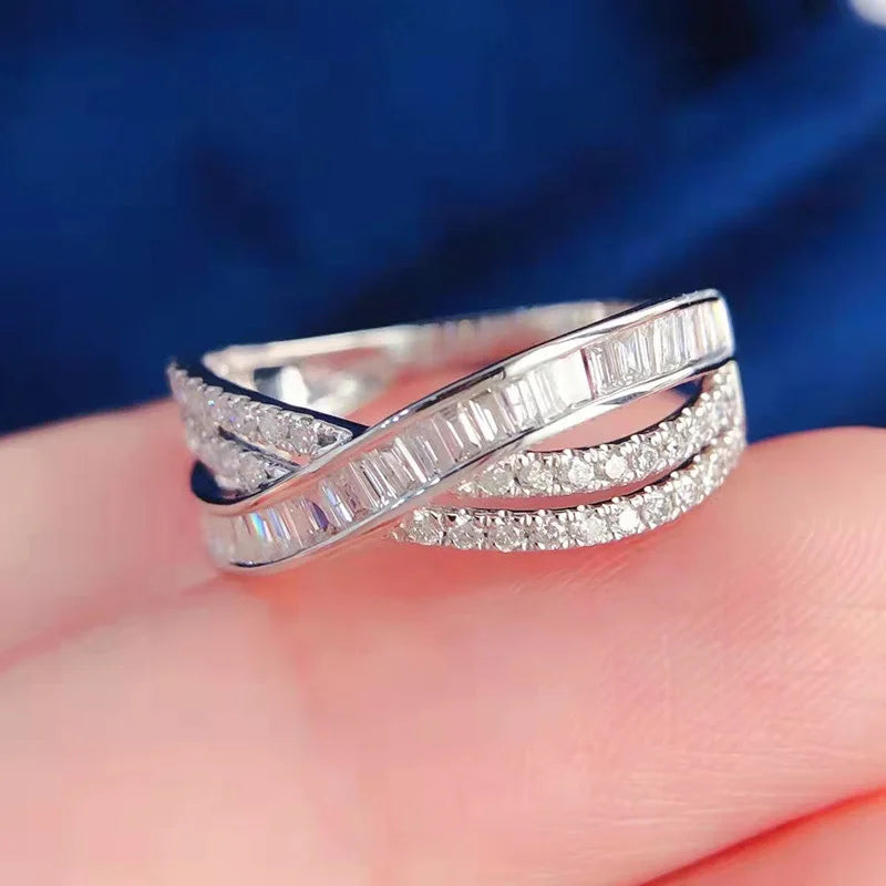 Infinity Cross Zircon Ring