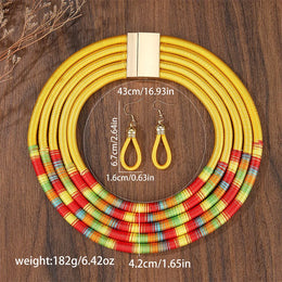 African Woven Choker Set