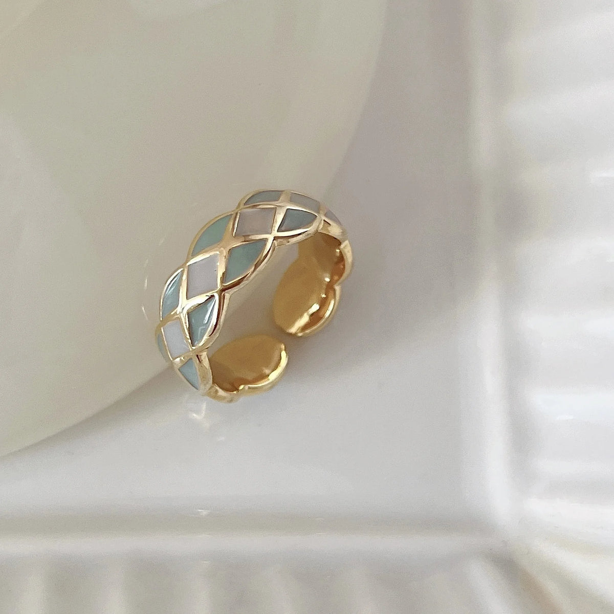Colorful Glaze Open Ring