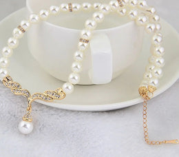 Gold Pearl Bridal Set