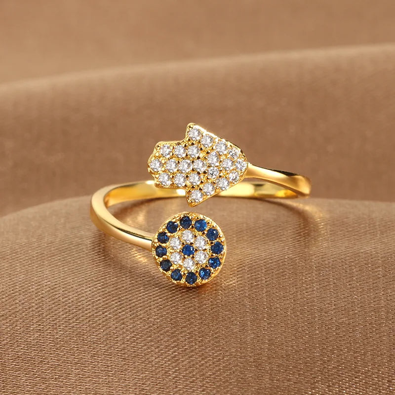 Evil Eye Zircon Ring