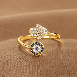 Evil Eye Zircon Ring
