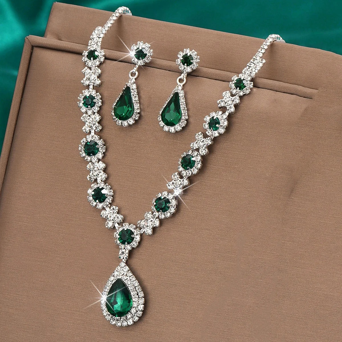 Geometric Droplet Jewelry Set