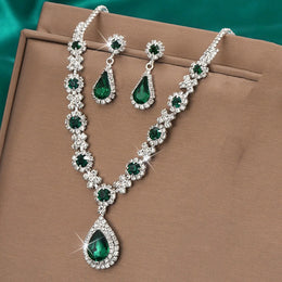 Geometric Droplet Jewelry Set