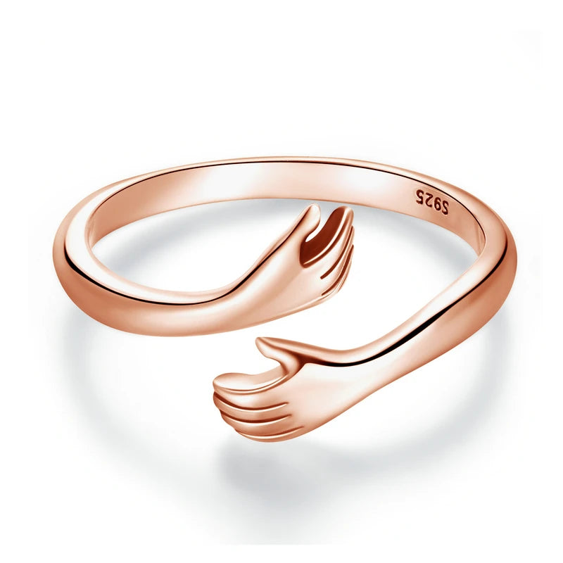 Sterling Silver Hug Ring