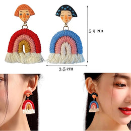 Colorful Resin Dangle Earrings