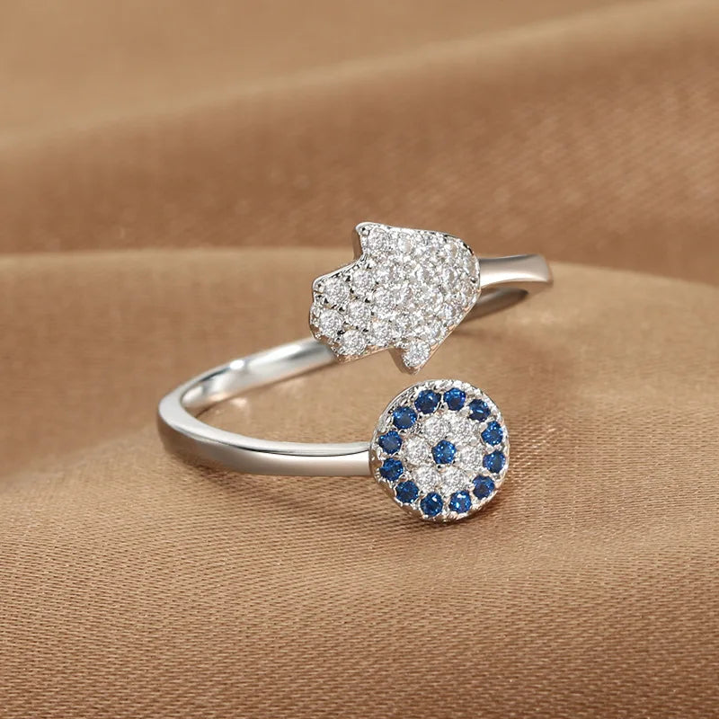 Evil Eye Zircon Ring