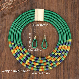 African Woven Choker Set