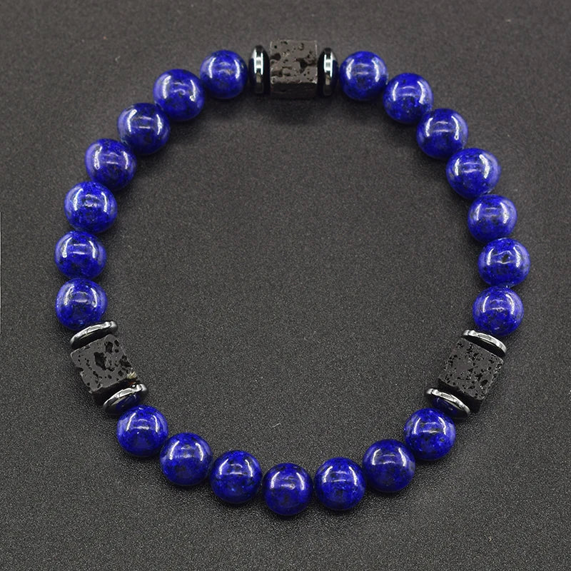 Frosted Volcanic Bead Bracelet