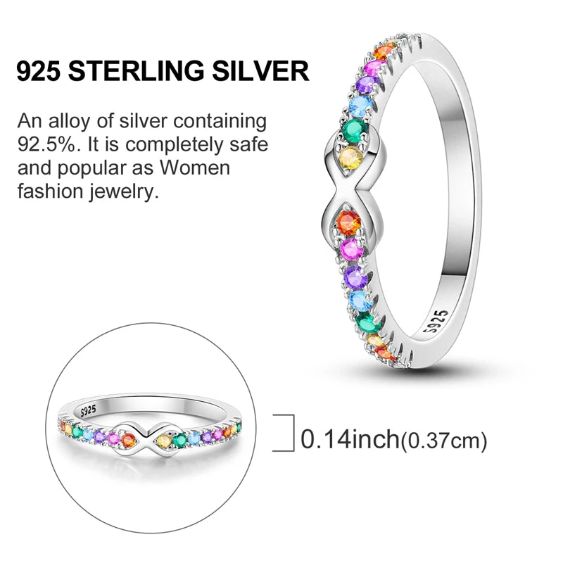 Blue Zircon Moon Ring