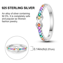 Blue Zircon Moon Ring