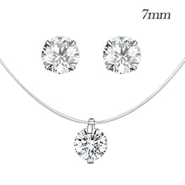 Invisible Zircon Choker Necklace