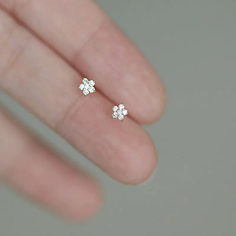 Classic Zircon Square Studs