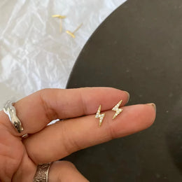 Lightning Zircon Stud Earrings