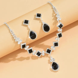 Geometric Droplet Jewelry Set