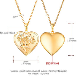 Custom Photo Heart Locket