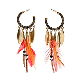 Dreamcatcher Feather Tassel Earrings