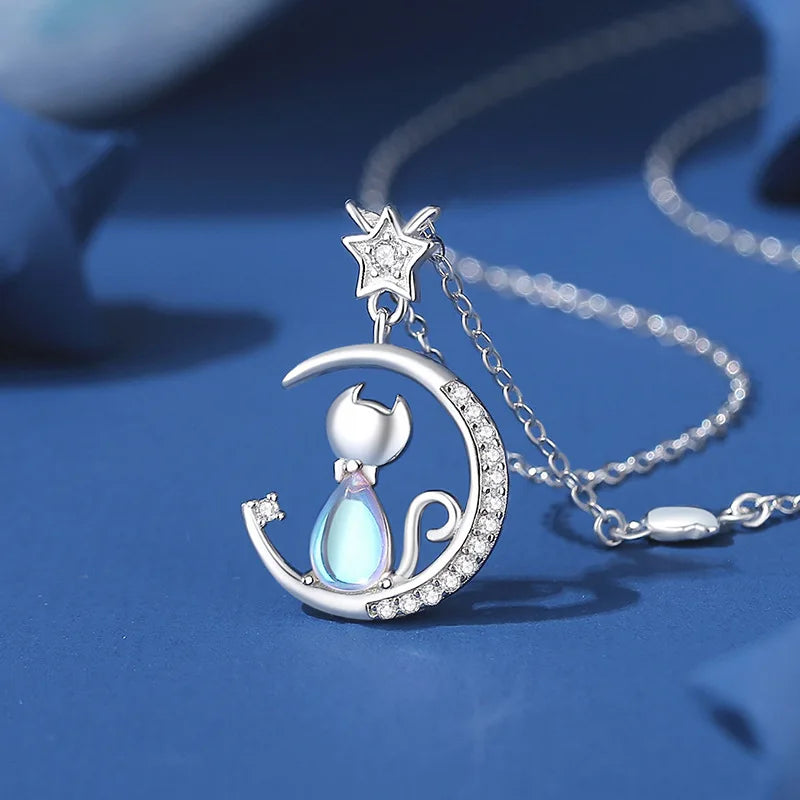 Cat Moon Jewelry Set
