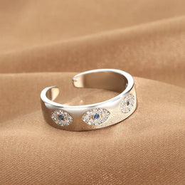Evil Eye Zircon Ring