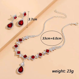 Geometric Droplet Jewelry Set