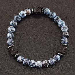Frosted Volcanic Bead Bracelet