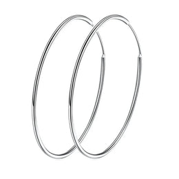 Sterling Silver Endless Hoops