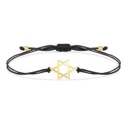 Star David Cord Bracelet