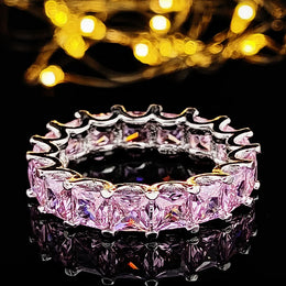 Sterling Zircon Eternity Ring