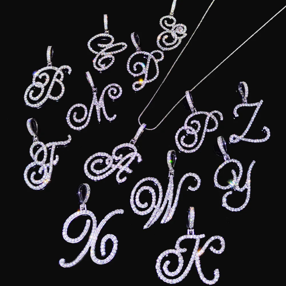 Cursive Initial Letter Necklace