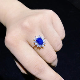 Classic Halo Silver Ring