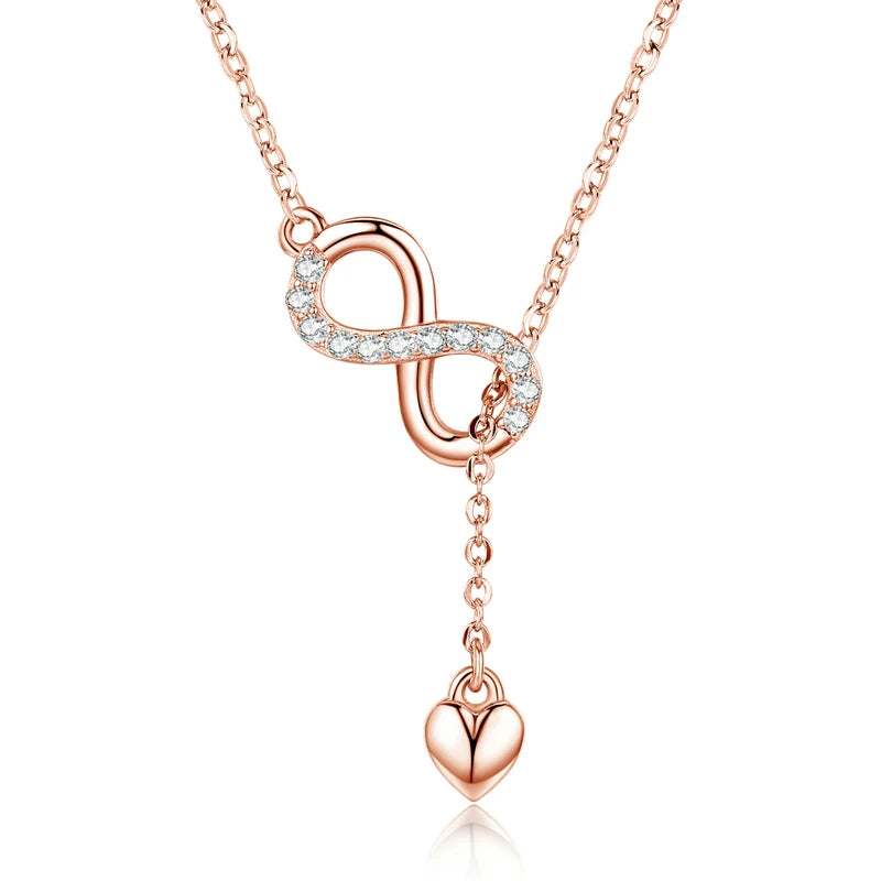 Infinity Love Silver Necklace