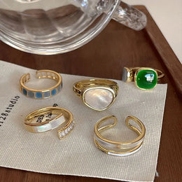 Colorful Glaze Open Ring