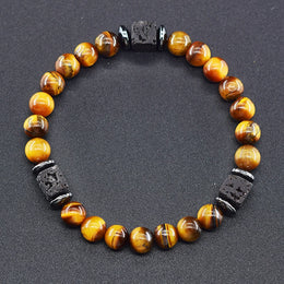 Frosted Volcanic Bead Bracelet