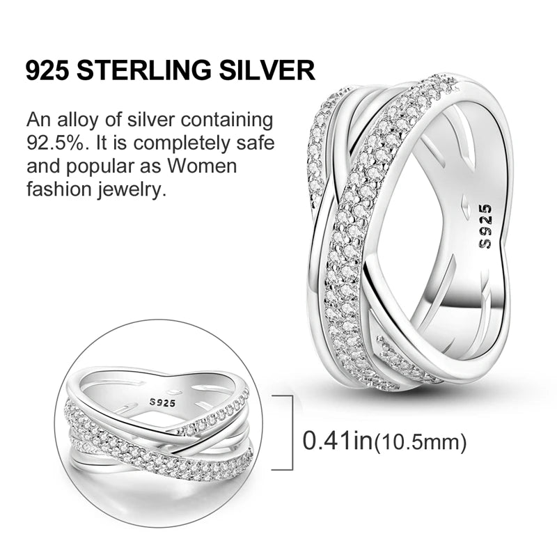 Blue Zircon Moon Ring
