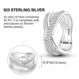 Blue Zircon Moon Ring