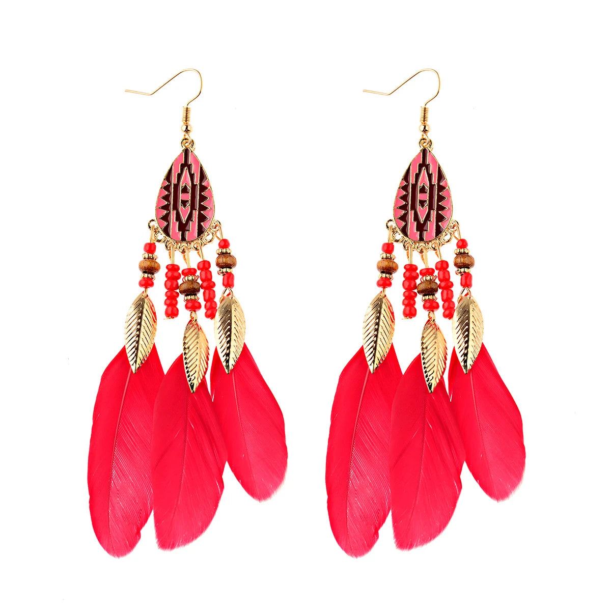 Dreamcatcher Feather Tassel Earrings