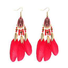 Dreamcatcher Feather Tassel Earrings