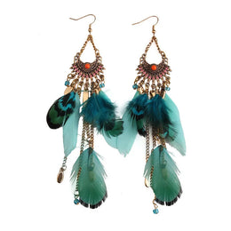 Dreamcatcher Feather Tassel Earrings