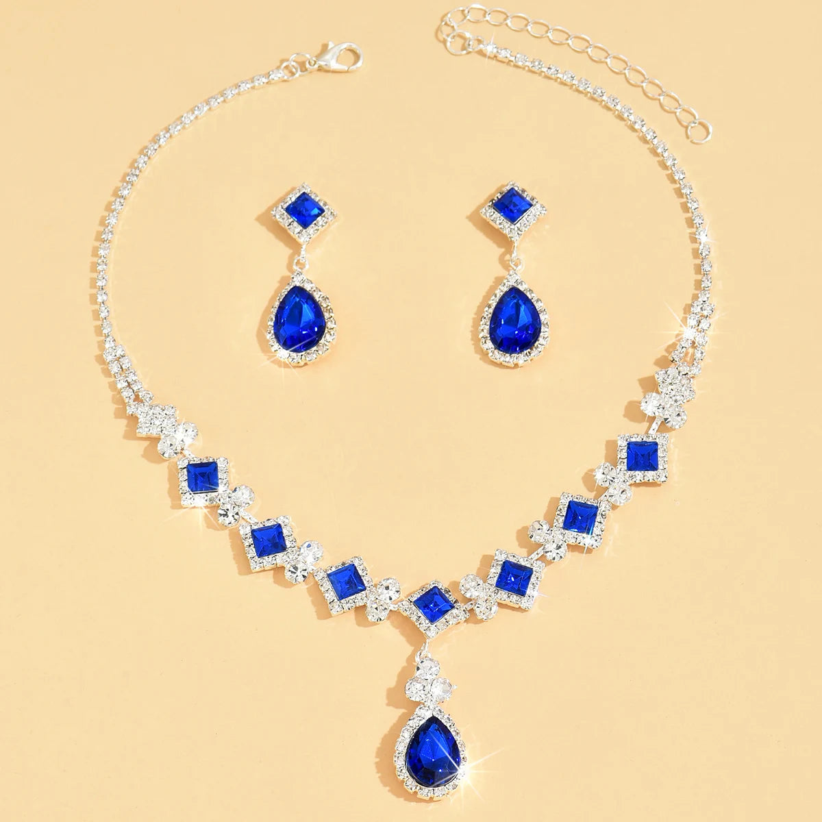 Geometric Droplet Jewelry Set