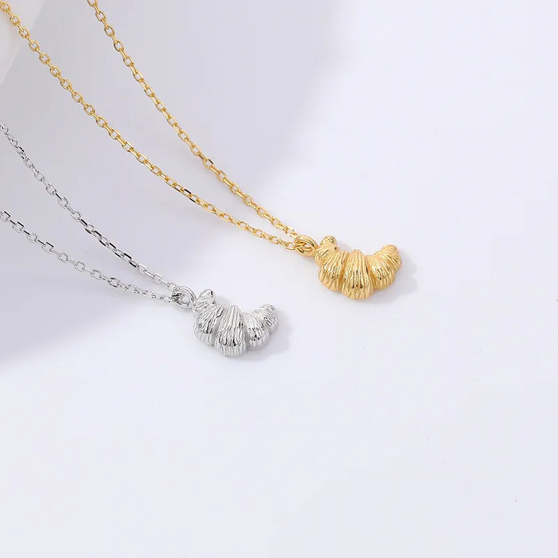 Croissant Sterling Silver Necklace
